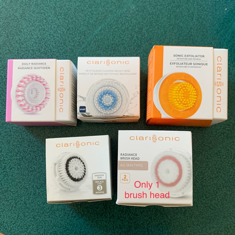 4 Clarisonic brush heads